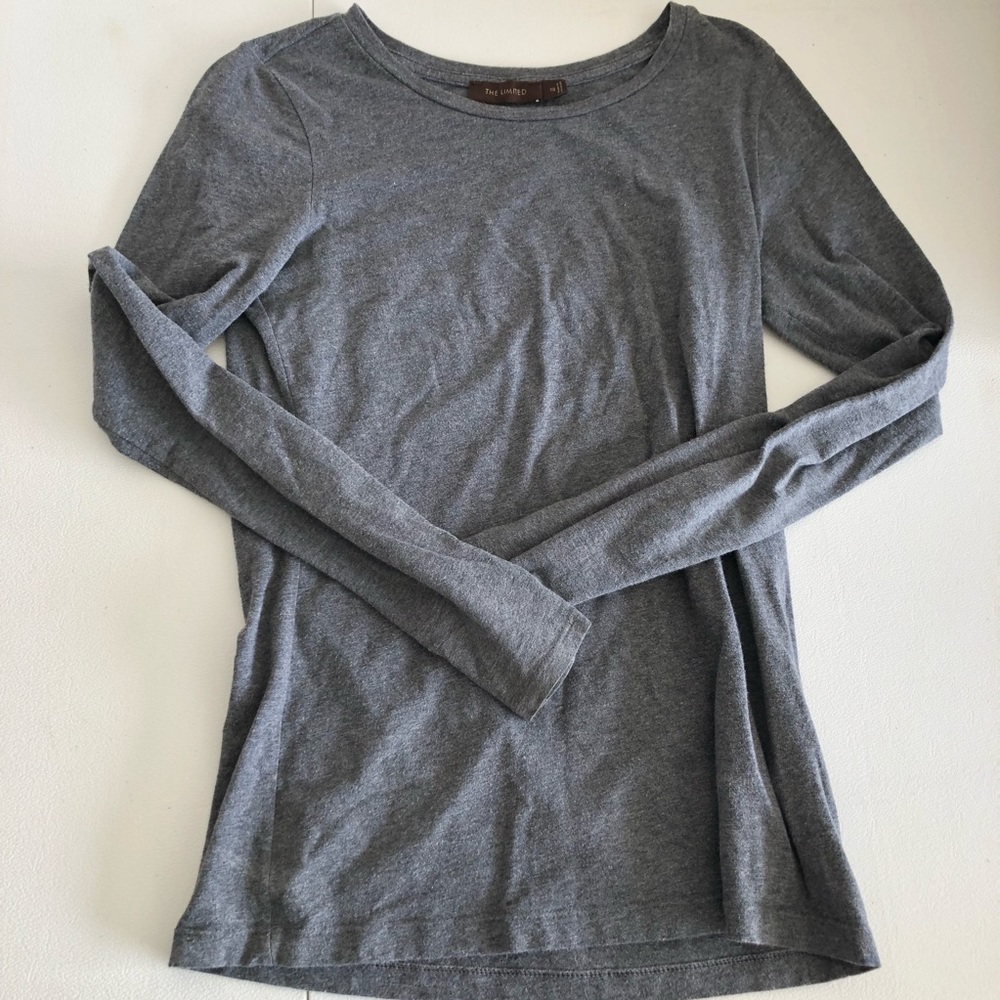The Limited Long Sleeve Shirt Woman’s Size XS Gray